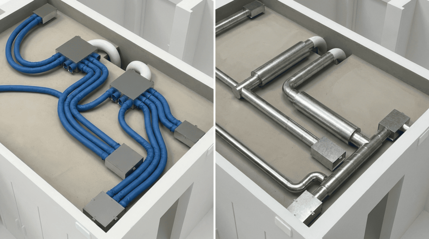 Экономия на воздуховодах частного дома