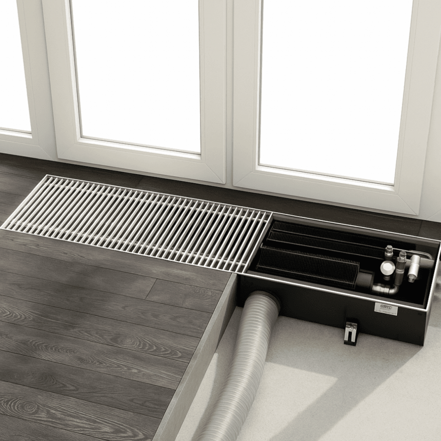 Приток воздуха через конвекторы