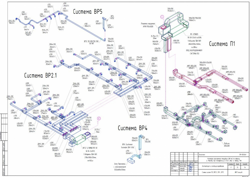 Схемы вытяжных систем вентиляции