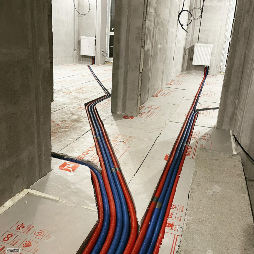 Разводка радиаторного отопления