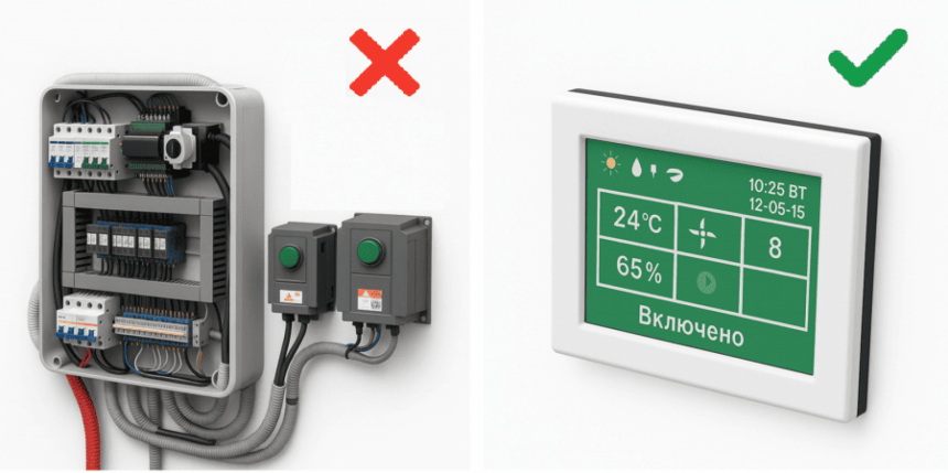 Для бассейна подойдет шкаф управления с датчиком влажности